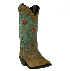 NWOT Laredo Miss Kate Floral Tooled Inlay Snip Toe Western Boots size 8
